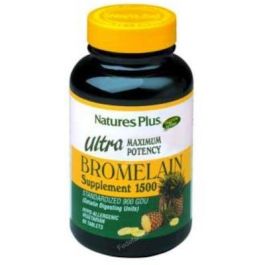 NATURES PLUS Ultra Bromelaina 1500mg 60 Comprimidos para digestión y acción antiinflamatoria. Apto para vegetarianos. Precio: 50.8899996. SKU: B1DCPSZHLY