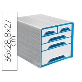 Cep Fichero 5 Cajones Mixtos Blanco/Azul 360x288x270 mm Precio: 68.94999991. SKU: B19F53A9B3