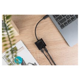 Digitus Adaptador USB Type-C a Gigabit Ethernet con Power Delivery, Negro