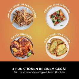 Ninja Freidora de Aire Foodi AF200EU Doble Depósito 7,6 L 2400W 4 Programas de Cocción