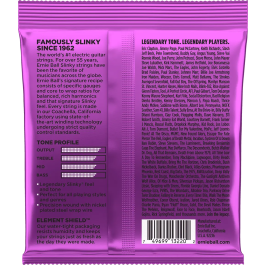 Ernieball Juego Eléctrica Slinky Purple 11-48 Tripack (3)