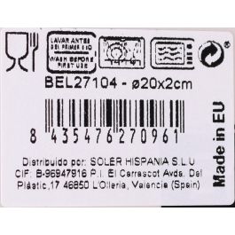 La Mediterranea Fuente Redonda Beloi Nordic Ivory Brillo 20 cm