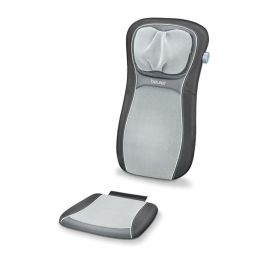 Beurer MG-260 Funda de Asiento de Masaje Shiatsu con Función Luz y Calor, Color Negro