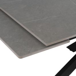 Mesa Extensible Gris-Negro 170 X 90 X 76 cm