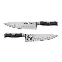 Quttin Cuchillo de Cocina 20 cm Colección Moare con Alvéolos (6 Unidades)