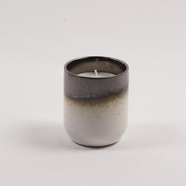 DKD Home Decor Vela Atlántico Marrón Blanco de Cera y Cerámica - 8x9.5x8 cm - Pack de 12 Unidades Precio: 40.1478. SKU: B1566QKC8M
