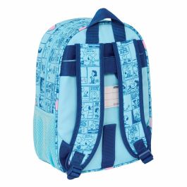 Mochila Escolar Snoopy Love Azul claro 26 x 34 x 11 cm