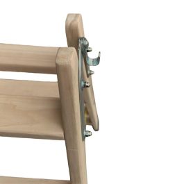 Plabell Escalera de Madera BLD-4, 4 Peldaños, 114cm, Doble Subida, Especial Pintores y Electricistas