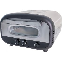 Unold 68806 Horno de Pizza Alfredo 1 Pizza 30cm Acero Inoxidable 1700W 450°C Digital con Temporizador