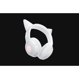 Razer RZ04-04860600-R3M1 Kraken Kitty V2 BT Auriculares Gaming Inalámbricos Bluetooth 5.2 con RGB Chroma, Orejas de Gato, Blancos