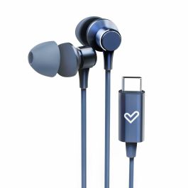 Energy Sistem Auriculares Metallized USB Tipo C, Diseño Aluminio, Plástico Reciclado, Control de 3 Botones, Funda Incluida