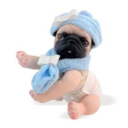 Anireal perro pug canela ref: 60110-24 35 cm Anireal perro pug canela ref: 60110-24 35 cm