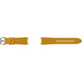 Samsung Hybrid Leather Band (20 mm, M/L) Correa para Smartwatch, color mostaza