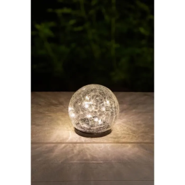 Galix Esfera solar Efecto cristal roto Ø 10 cm 15 LED blancos 0.10W 10 Lúmenes Duración 8 horas Precio: 26.49999946. SKU: B1B9A3QPJ6
