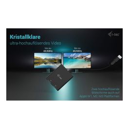 Cable USB i-Tec CADUAL4KDP Negro