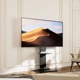 Aisens FT86TSE-399 Soporte de Suelo Inclinable/Giratorio para TV de 37-86" hasta 50kg con Bandeja DVD Negro