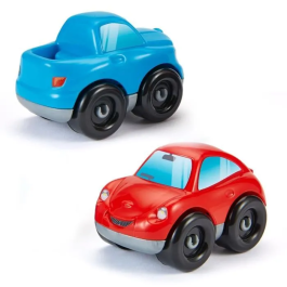 Ecoiffier 3289 Camión Portacoches Abrick con 6 Coches Incluidos para 18 Meses