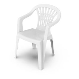 Ipae Progarden Silla Apilable Lyra Blanco Respaldo Bajo 56 x 54 x 80 cm Precio: 14.7899994. SKU: S7910550