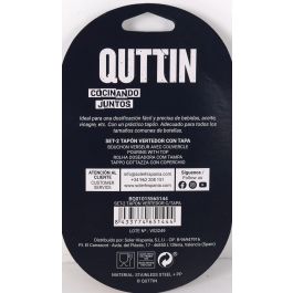 Quttin Set de 2 Tapones Vertedor con Tapa, 16x9x2 cm (24 Unidades)