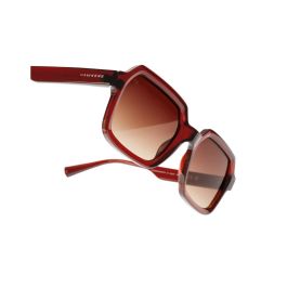 Hawkers MINIMAL MAX Gafas de Sol Unisex - Diseño Escudo, Color Brown Terracota, Tritan Renew