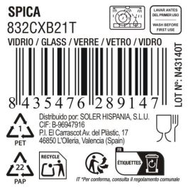 Copa Spica 320 cc Azul Mediana - La Mediterranea (36 Unidades)