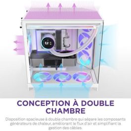 NZXT CM-H92FW-01 Caja ATX NZXT H9 Flow Dual-Chamber Mid-Tower Blanca