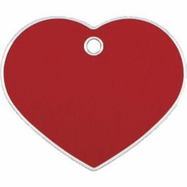 Placa identificativa para collar Imarc Heart Rojo