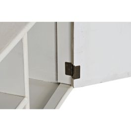 DKD Home Decor Mueble TV Neoclásico de Abeto y MDF con 2 Cajones, 2 Puertas, 1 Estante Desmontable - Blanco Beige 136x40.5x52 cm