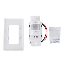 Sensor de Movimiento Empotrar 160º Infrarrojos 600W Incandescencia / 200W LED 220-240V, Ajustable 10s-7min y Alcance 9m Sensor de Movimiento Empotrar 160º Infrarrojos 600W Incandescencia / 200W LED 220-240V, Ajustable 10s-7min y Alcance 9m