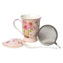 Taza con Plato Romimex Rosa Cerámica 300 ml Precio: 17.78999959. SKU: B1HHJEXBKM