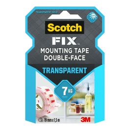 Cinta doble cara de montaje, transparente, 19mmx1,5m, máx 7 kg Precio: 6.50000021. SKU: B136JA66EQ