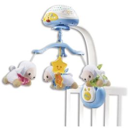 Vtech Baby Móvil Musical Lumi Mobile Contador de Ovejas Azul 3 en 1 con Proyector Desmontable y Control Remoto