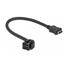 DeLOCK Módulo Keystone HDMI hembra 110° > HDMI hembra con cable, contactos chapados en oro, color negro Precio: 34.50000037. SKU: B1ELETWLEA