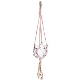 Atmosphera Bola de cristal y colgante de yute Ø 10.5 cm x 56 cm Natural Precio: 4.79000038. SKU: S7907946