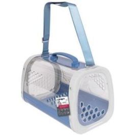 M Pets MIEL Bolsa de transporte para gatos, Azul, de ABS y PC transparente, robusta, ventilada y con apertura lateral para acariciar Precio: 71.49999989. SKU: B1C6VD8BJV