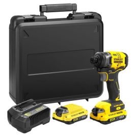 Stanley SFMCF810D2K Atornillador de Impacto Brushless V20 18V con 2 Baterías Li-Ion 2Ah, Cargador y Maletín, 170Nm