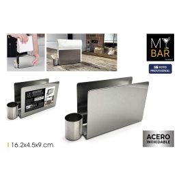 Inde Servilletero de Acero Inoxidable con Palillero My Bar 16.1 cm largo x 8.9 cm alto (24 Unidades) Precio: 100.55999998. SKU: B1DH3T65KE