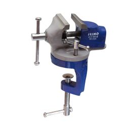 Irimo Tornillo de banco mini 50mm 217-50-b, base giratoria 360°, diseño portátil y ligero, hierro fundido