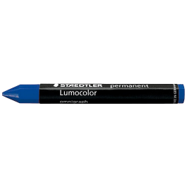 Staedtler Cera para marcar Lumocolor permanente Omnigraph 236 Azul Caja de 12 unidades