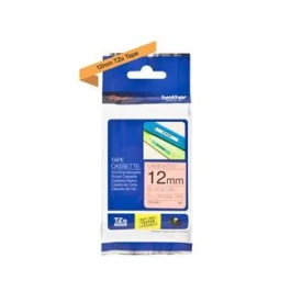 BROTHER Cinta laminada fluorescente/naranja/negro 12mm, 8m