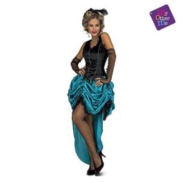 Disfraz señorita saloon azul talla m-l Disfraz señorita saloon azul talla m-l
