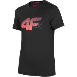 Camiseta de Manga Corta Infantil 4F Functional Negro 5-6 Años
