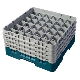 CAMBRO - 36S800-186 - Cesta de lavado 36 comp. 4 alturas - 7,2 cm Ø máx. - alt. máx. 21,7 cm - 50 x 50 x 26,7 cm - Azul marino Precio: 94.50000054. SKU: B1JXWXF6G4