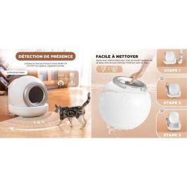 AUC3700923607115 Arena para gatos autolimpiable 65 L