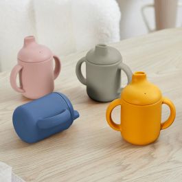 Tom et Zoe Vaso Aprendizaje Silicona Puericultura Colores Surtidos (Gris, Amarillo, Rosa, Azul)