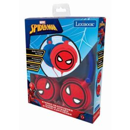 LEXIBOOK Auriculares Plegables Marvel Spiderman con Protección Auditiva - Ligeros y Compatibles con Todos los Reproductores de Audio