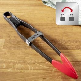 Pinzas de Cocina Tefal Negro Rojo Silicona Pinzas de Cocina Tefal Negro Rojo Silicona