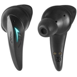 Mars Gaming MHI-Ultra Auriculares Inalámbricos TWS Bluetooth 5.3, ANC+ENC, Batería 24h, Carga Inalámbrica, RGB Flow, IPX4, Negros
