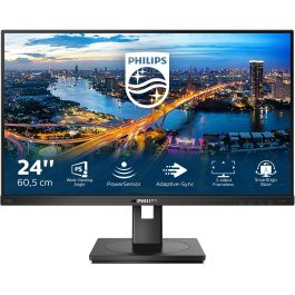 Philips 242B1 Monitor 23.8" Full HD 1920x1080 IPS, 4ms, 75Hz, Negro, Conector USB, HDMI, DP, DVI