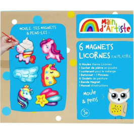 Main D'Artiste AUC1737182642668 Kit de creación de imanes de unicornio - Ocio Creativo - A partir de 5 años